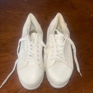 White Platform Sneakers